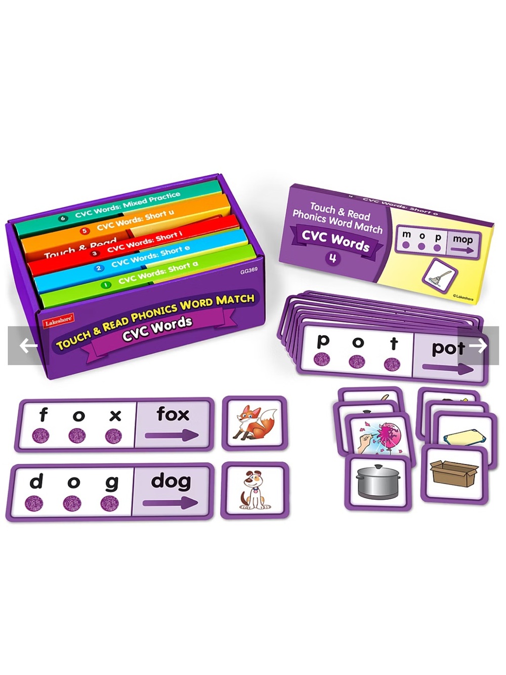 Lakeshore Touch & Read CVC Words Match